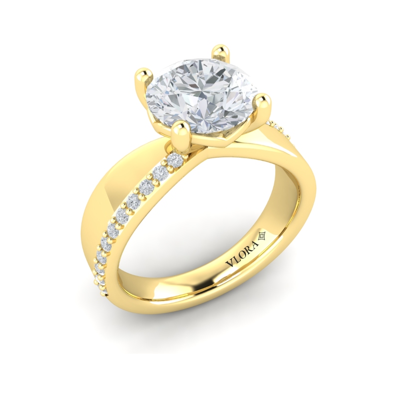 Arc Engagement Ring