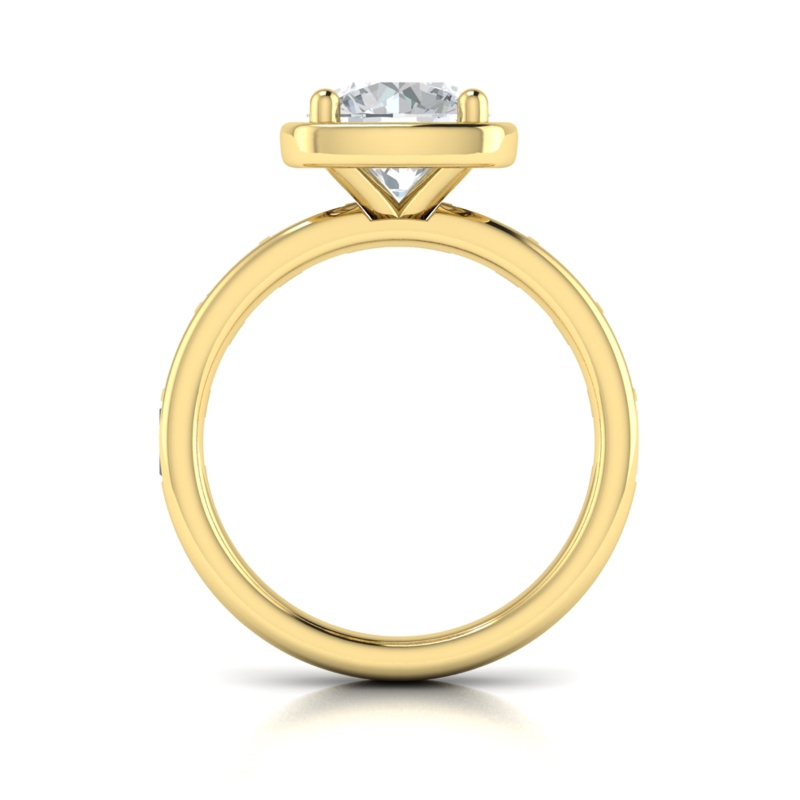 Art Deco Baguette Channel Engagement Ring