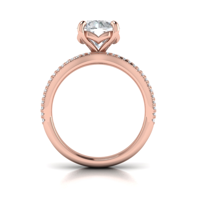Bold Pave Engagement Ring
