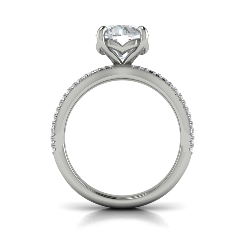Bold Pave Engagement Ring