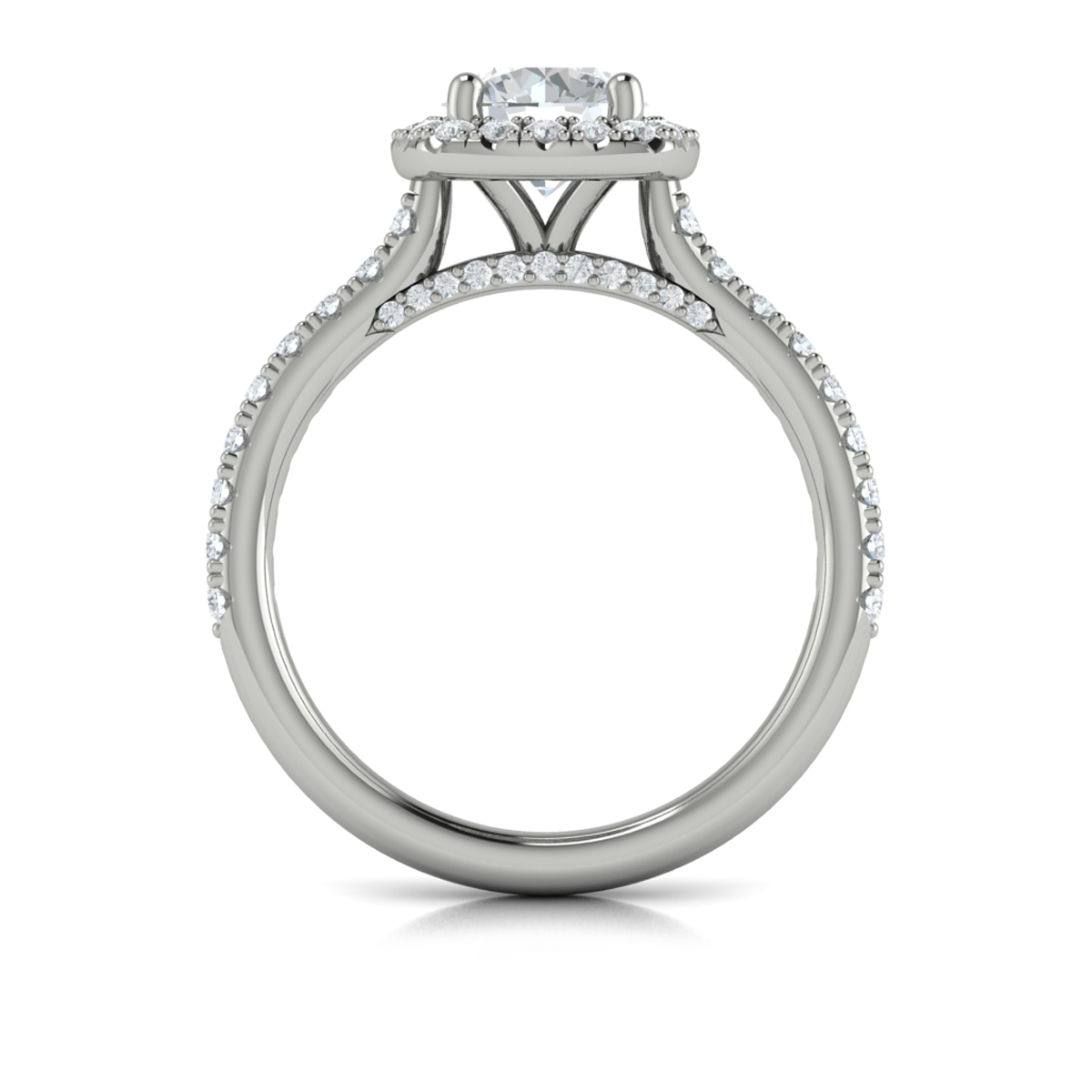 Timeless Euro Halo Round Engagement Ring