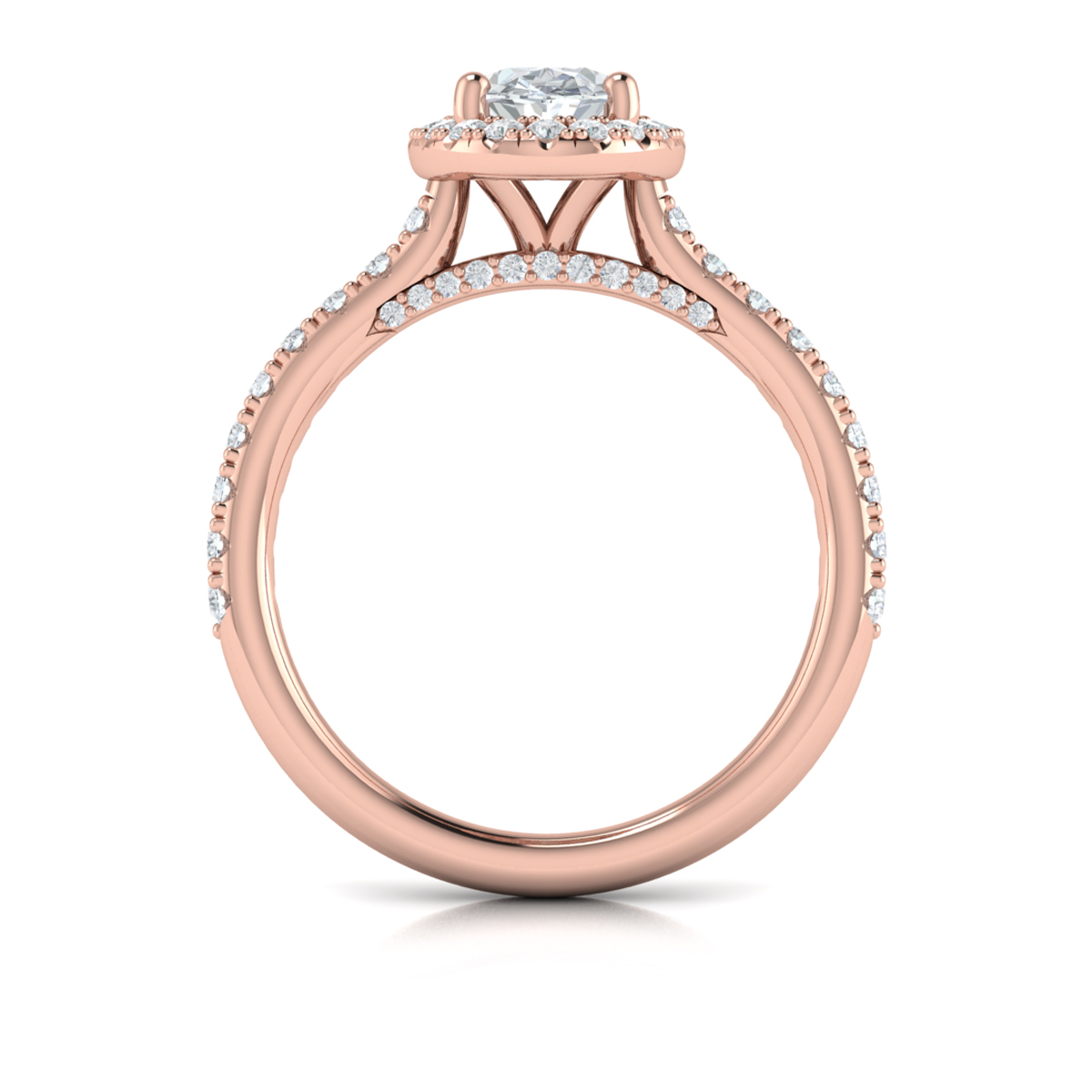 Timeless Oval Halo Engagement Ring
