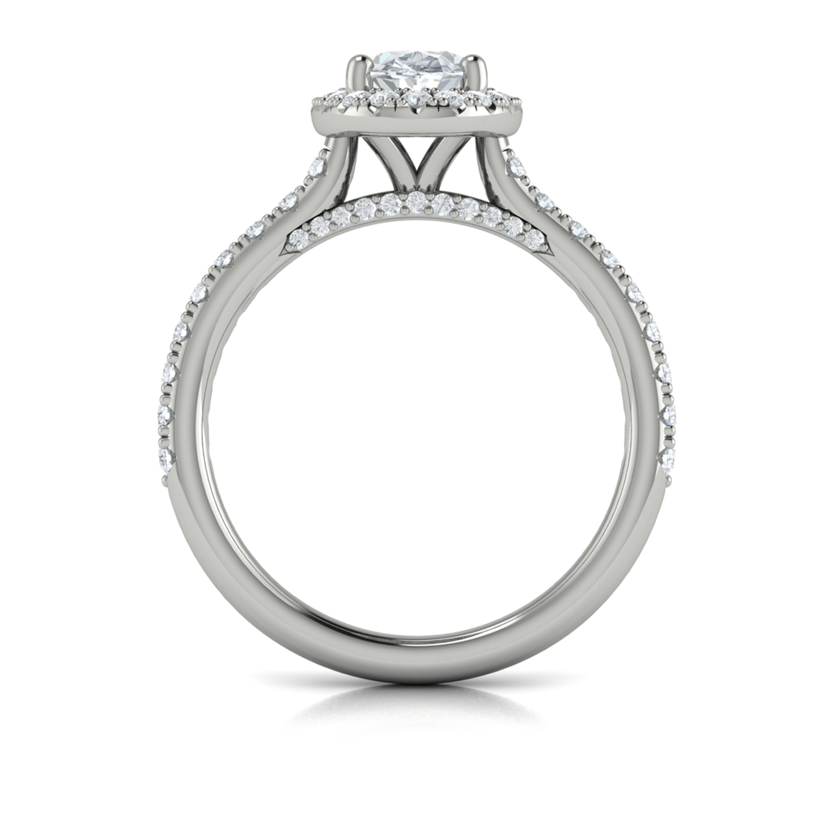 Timeless Oval Halo Engagement Ring