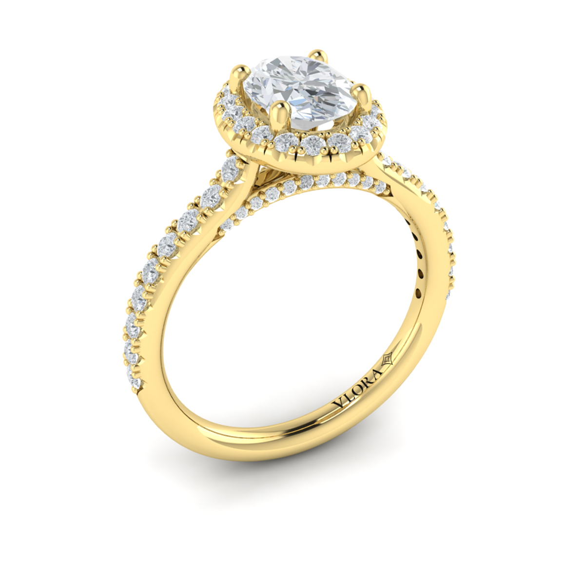 Timeless Oval Halo Engagement Ring