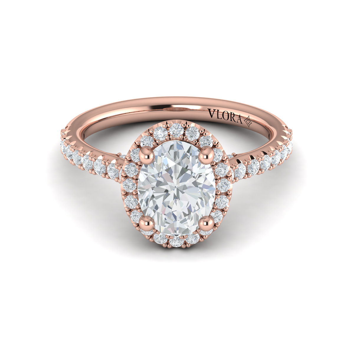 Timeless Oval Halo Engagement Ring
