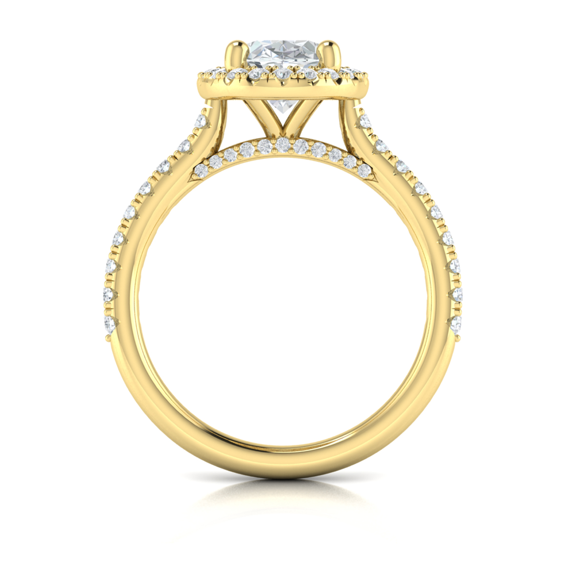 Timeless Oval Halo Engagement Ring