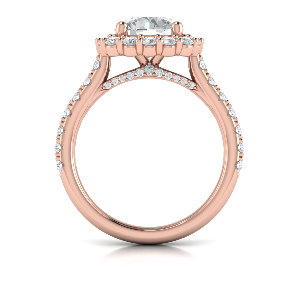 Bloom Halo Round Engagement Ring