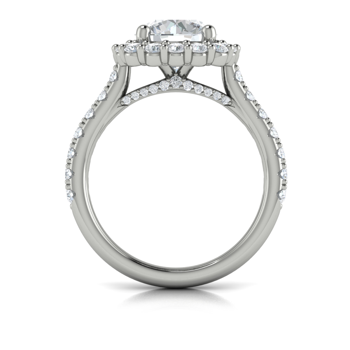 Bloom Halo Round Engagement Ring