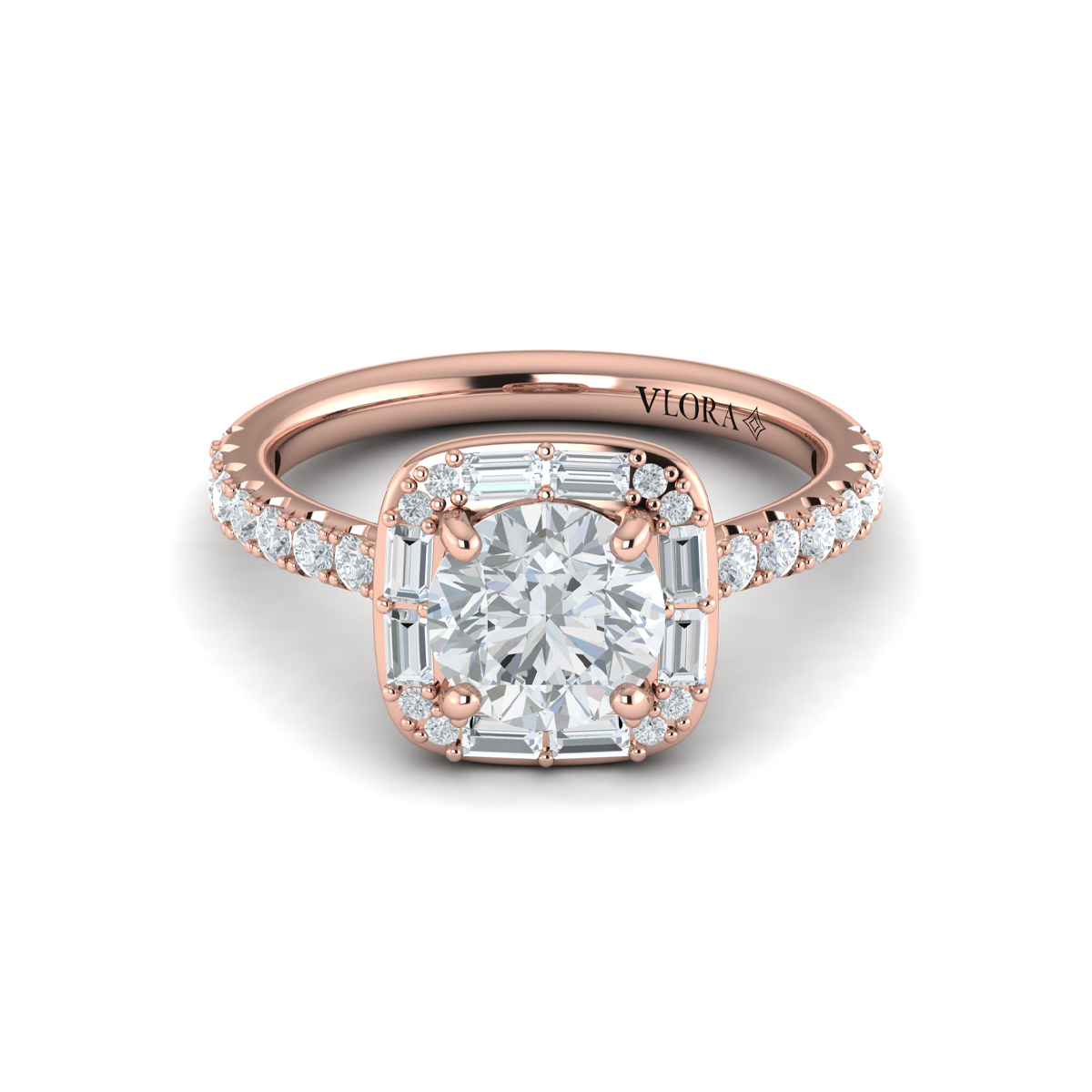 Intricate Halo Engagement Ring