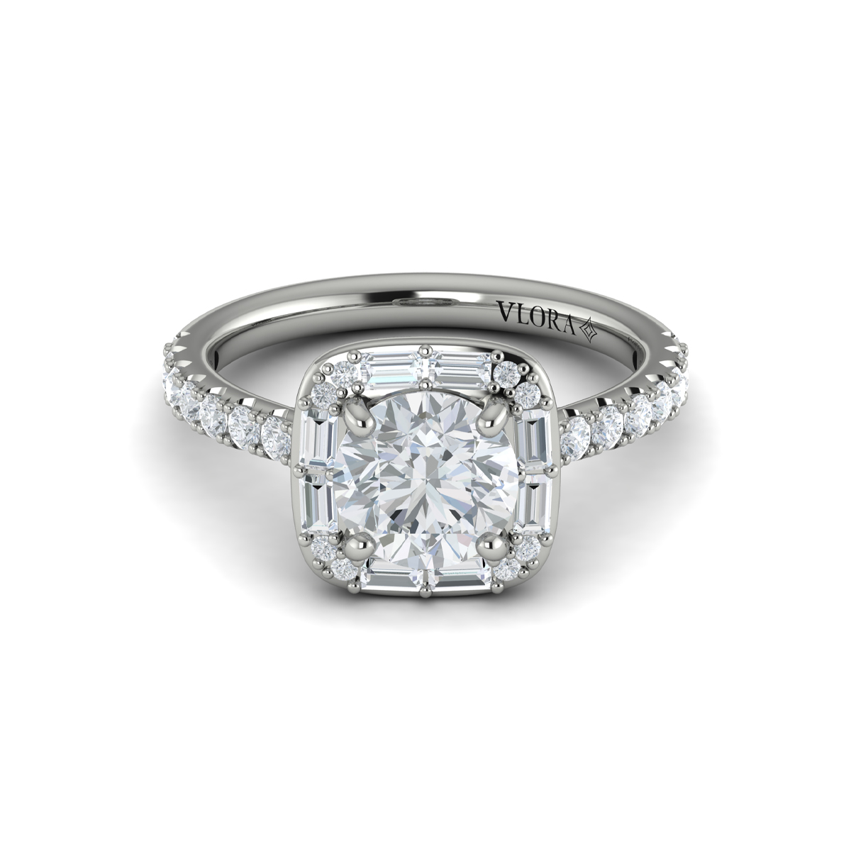 Intricate Halo Engagement Ring