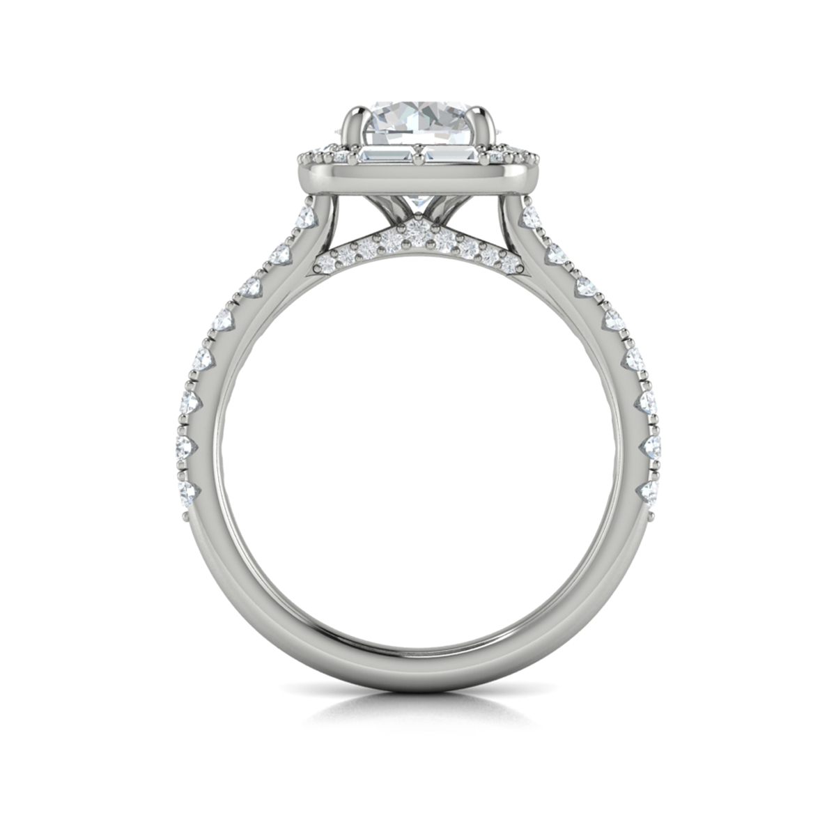 Intricate Halo Engagement Ring