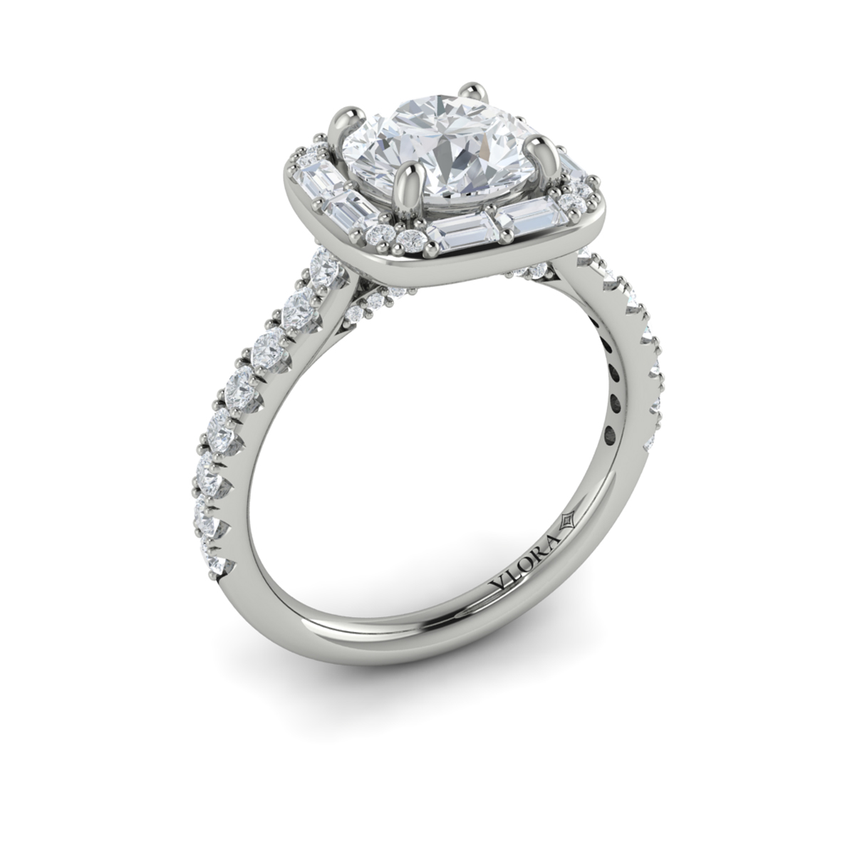 Intricate Halo Engagement Ring