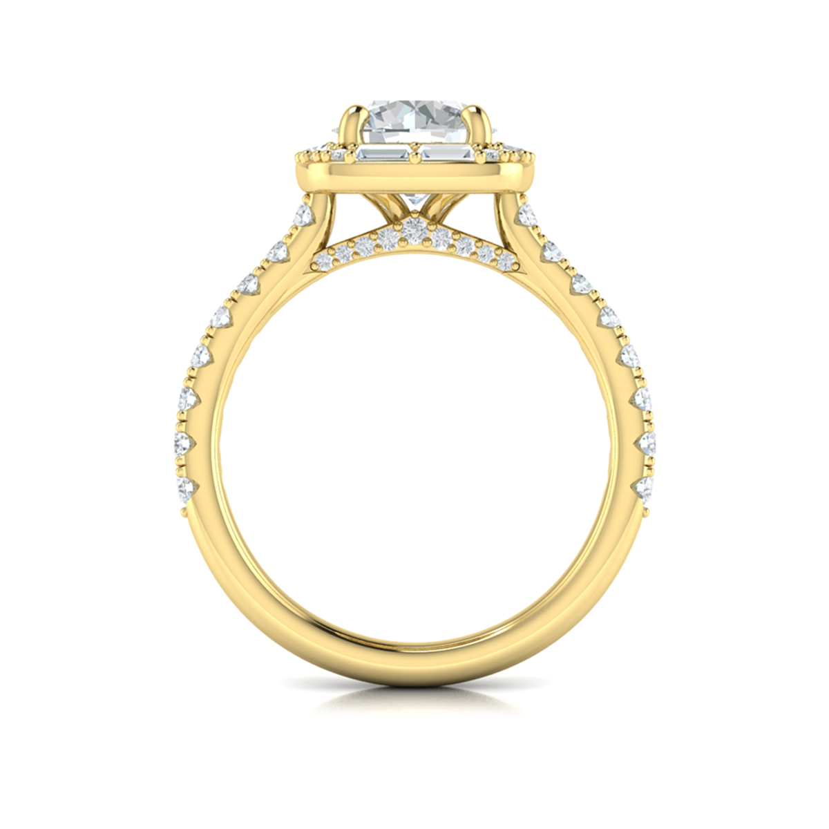 Intricate Halo Engagement Ring