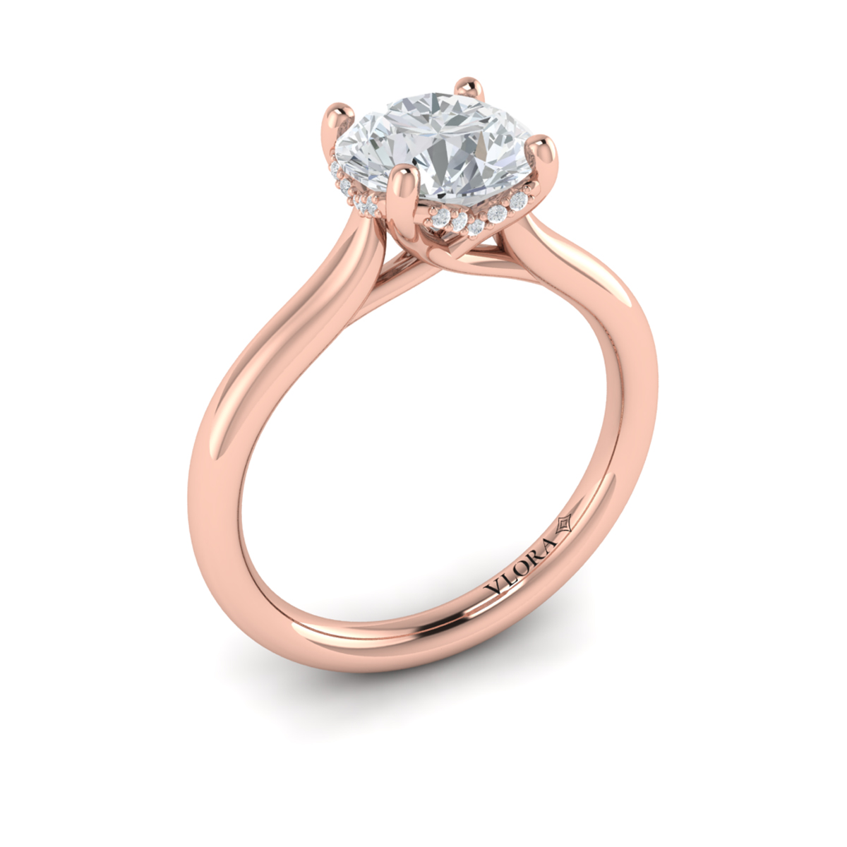 Elegant Classic Solitaire Engagement Ring