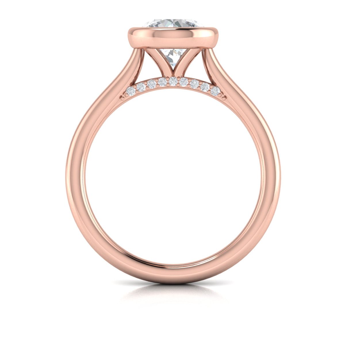 Singular Round Bezel Engagement Ring