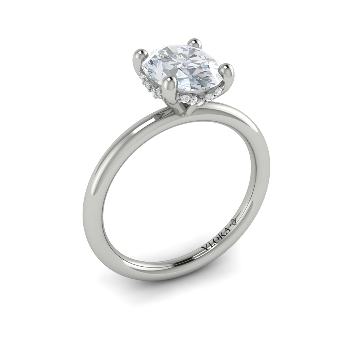 Promise Solitaire Oval Engagement Ring