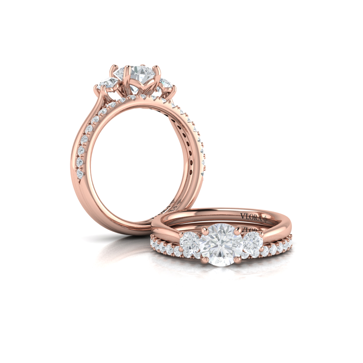 Timeless Trio Three Stone Engagement Ring