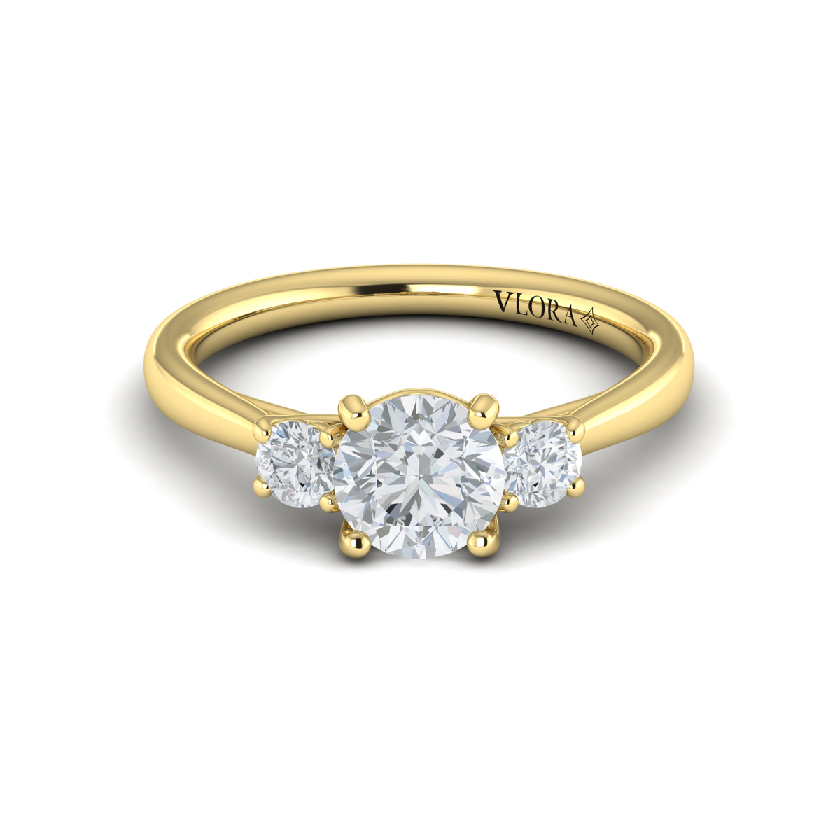 Timeless Trio Three Stone Engagement Ring