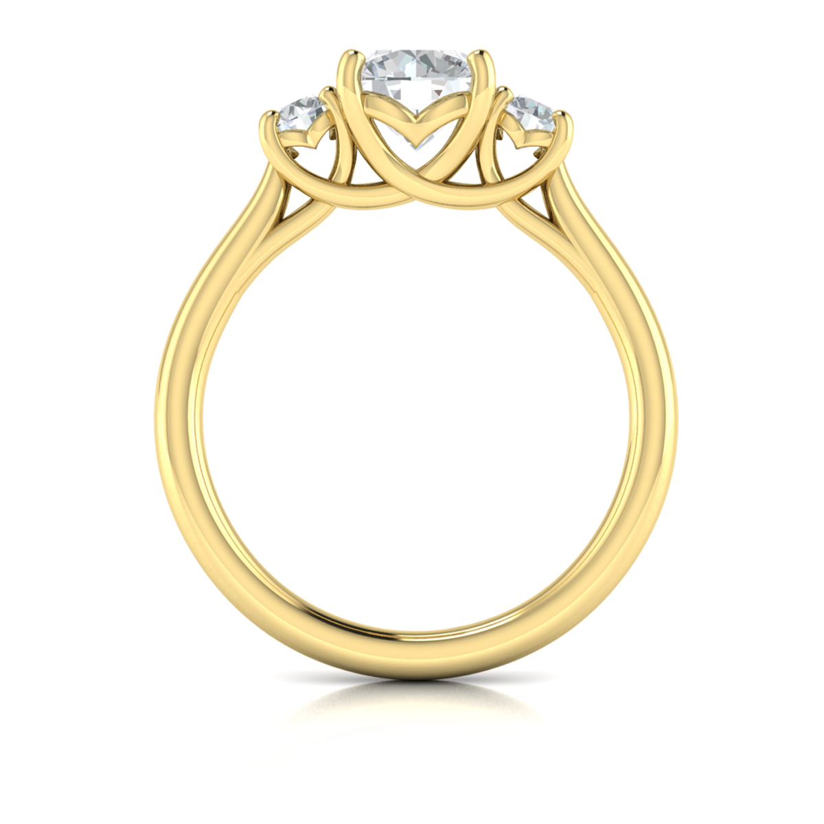 Timeless Trio Three Stone Engagement Ring
