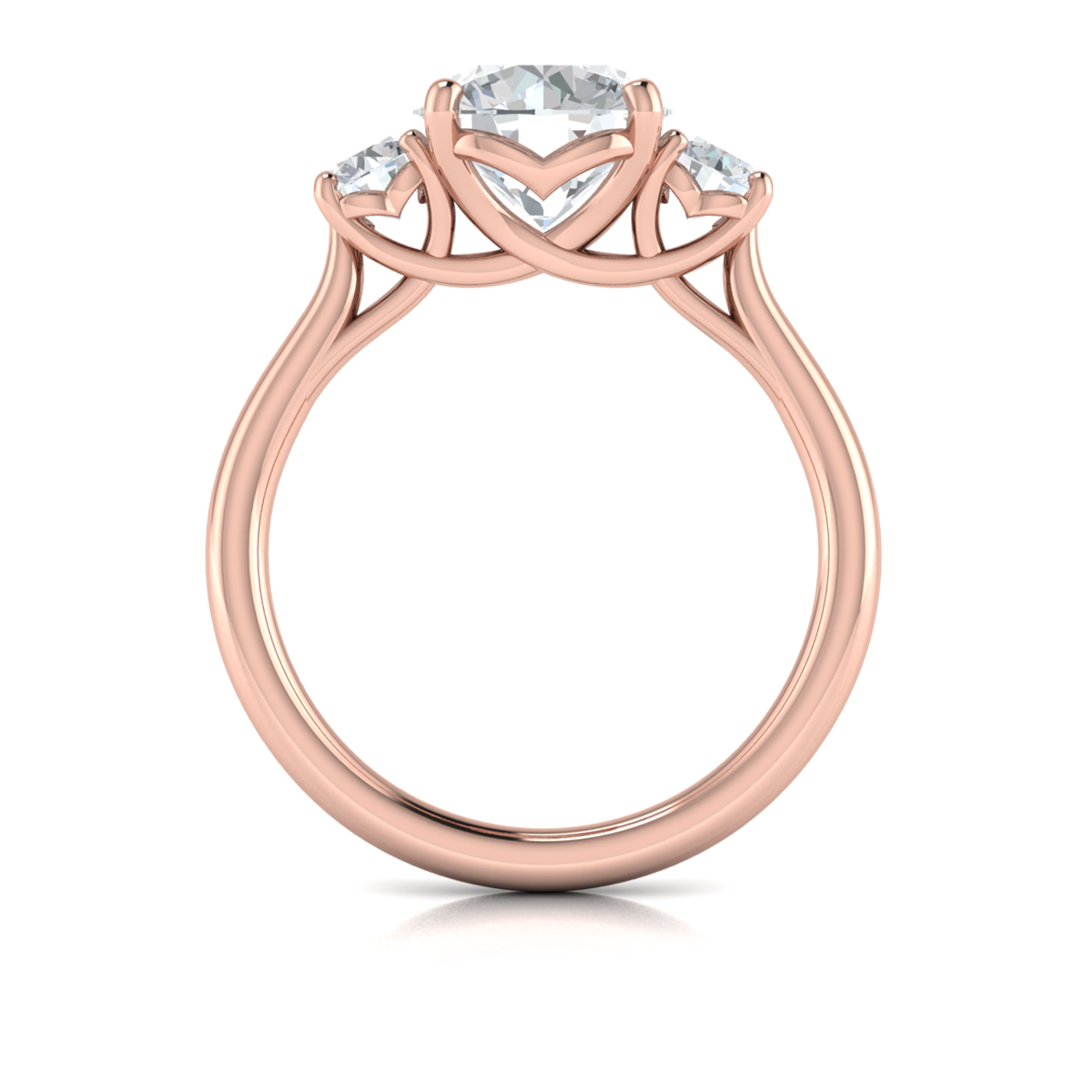 Timeless Trio Three Stone Engagement Ring