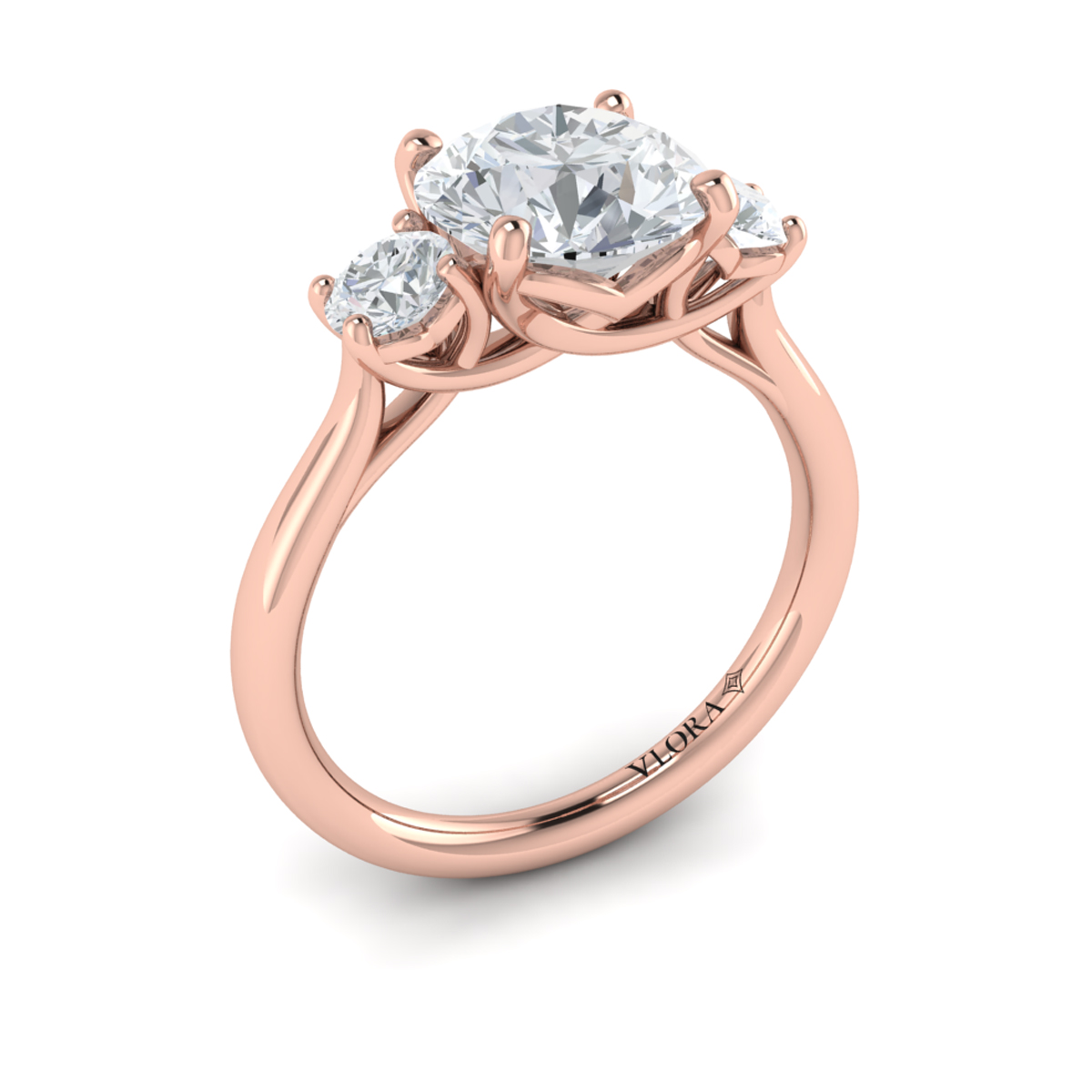 Timeless Trio Three Stone Engagement Ring