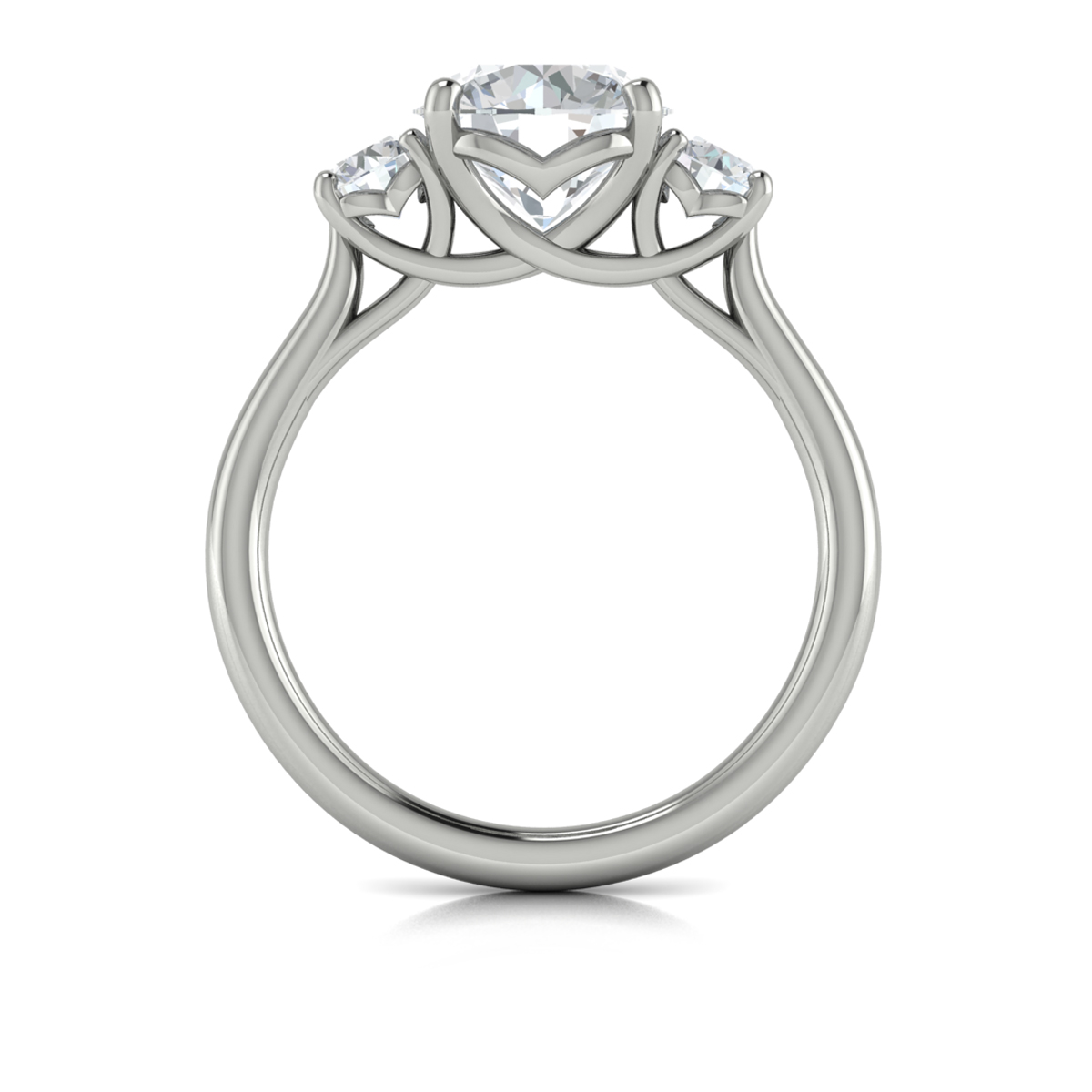 Timeless Trio Three Stone Engagement Ring