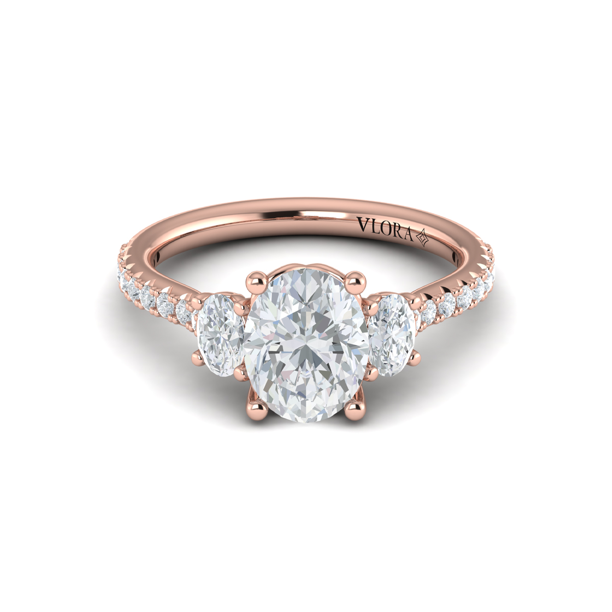 Tapestry Oval Trilogy Engagement Ring