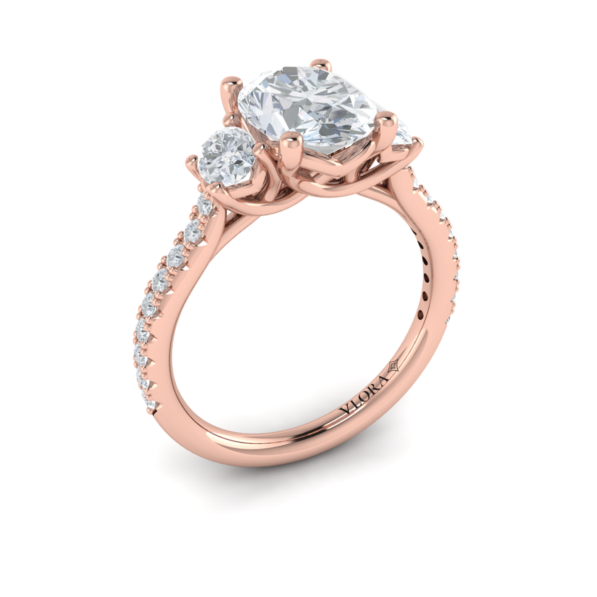 Tapestry Oval Trilogy Engagement Ring