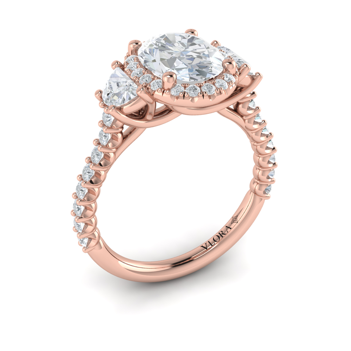 Embrace Halo Oval Engagement Ring