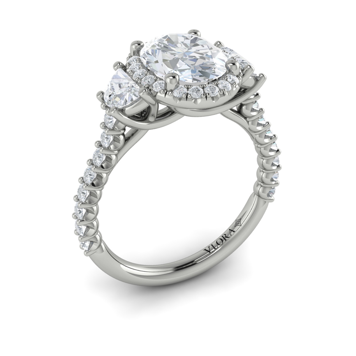 Embrace Halo Oval Engagement Ring