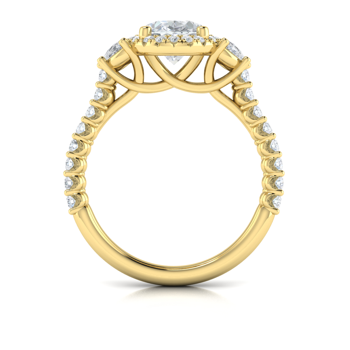 Embrace Halo Oval Engagement Ring