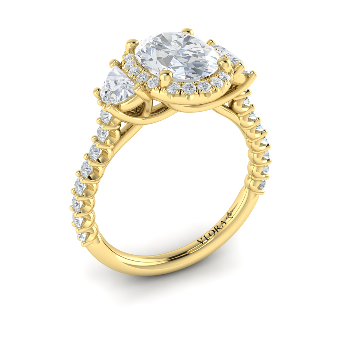 Embrace Halo Oval Engagement Ring