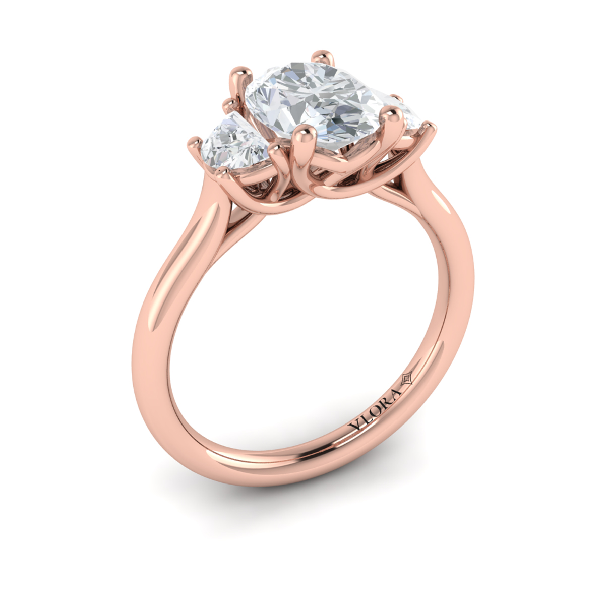 Harmony Three Stone Engagement Ring