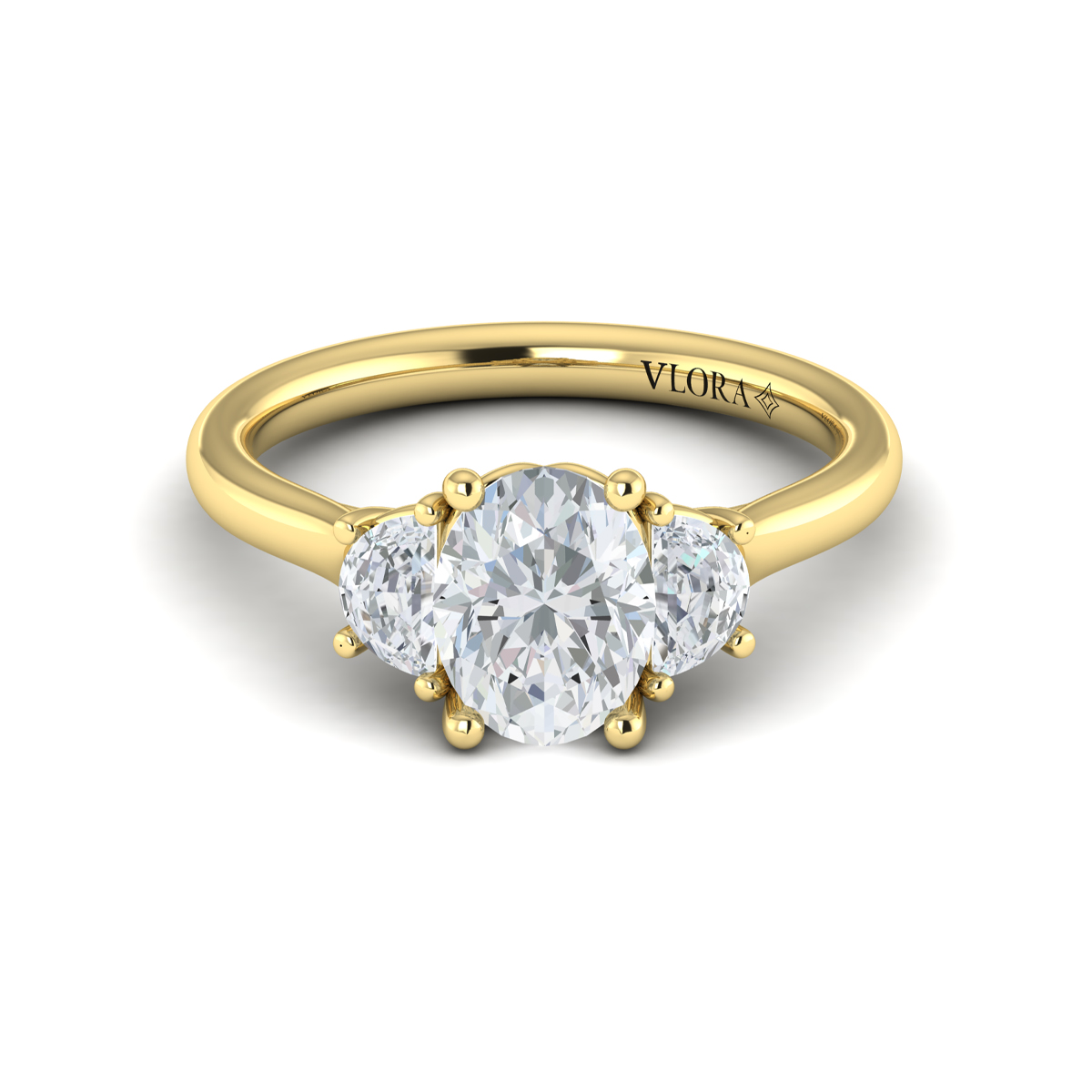 Harmony Three Stone Engagement Ring