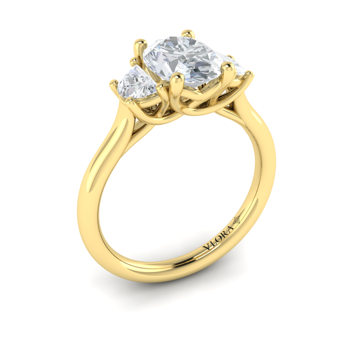 Harmony Three Stone Engagement Ring