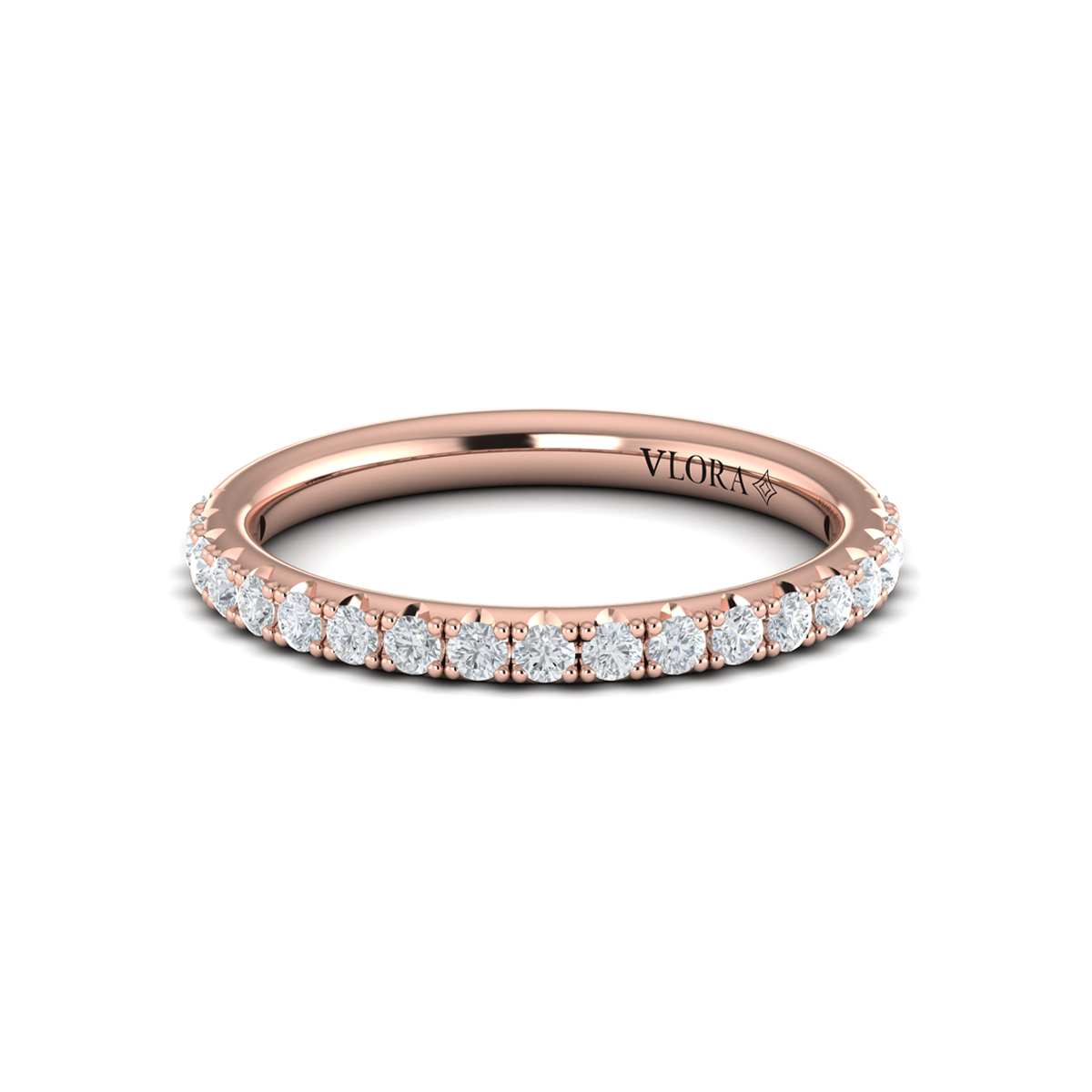 Matching Band for Graceful Trio Three Stone Engagement Ring