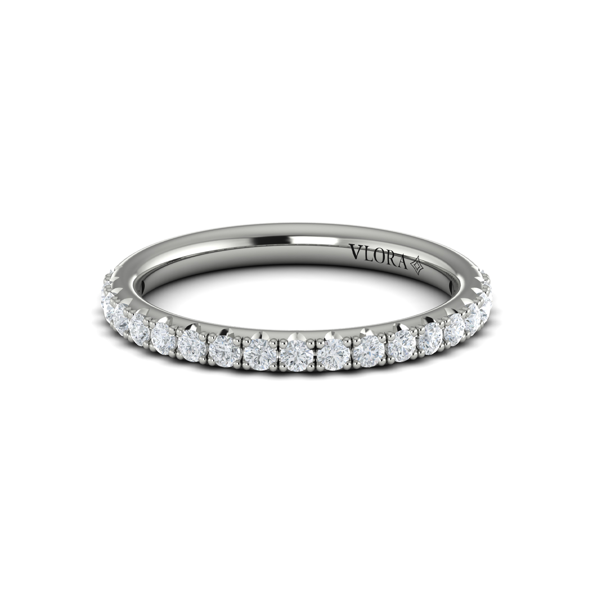 Matching Band for Graceful Trio Three Stone Engagement Ring