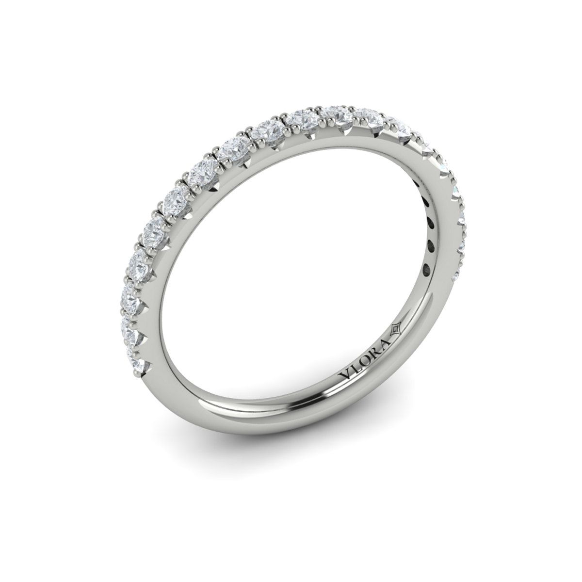 Matching Band for Graceful Trio Three Stone Engagement Ring