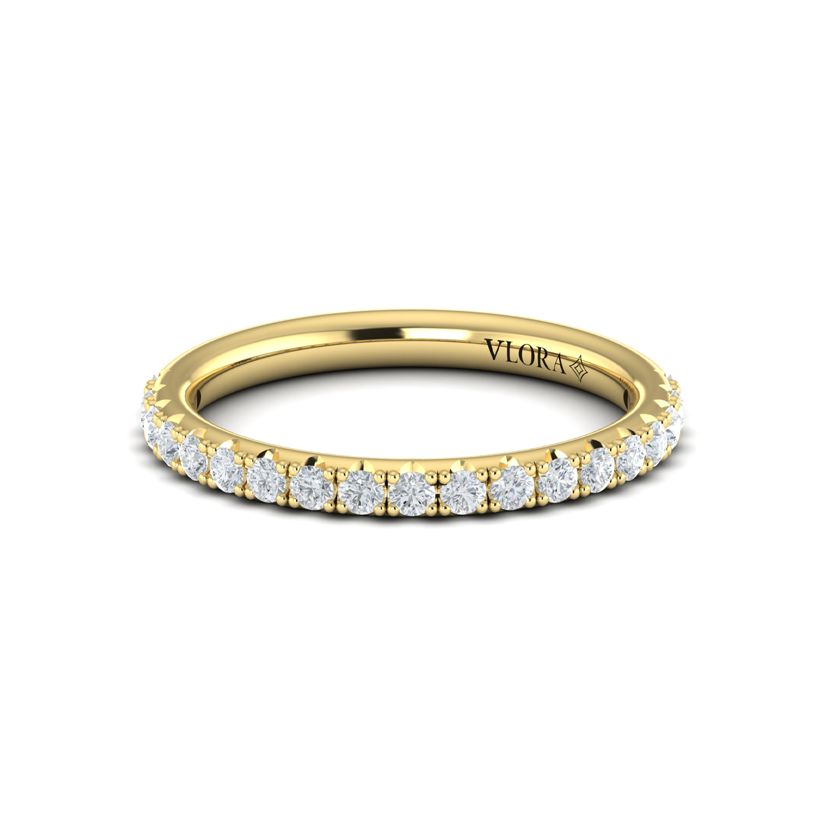 Matching Band for Graceful Trio Three Stone Engagement Ring