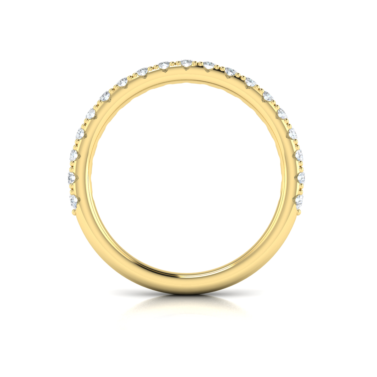 Matching Band for Graceful Trio Three Stone Engagement Ring