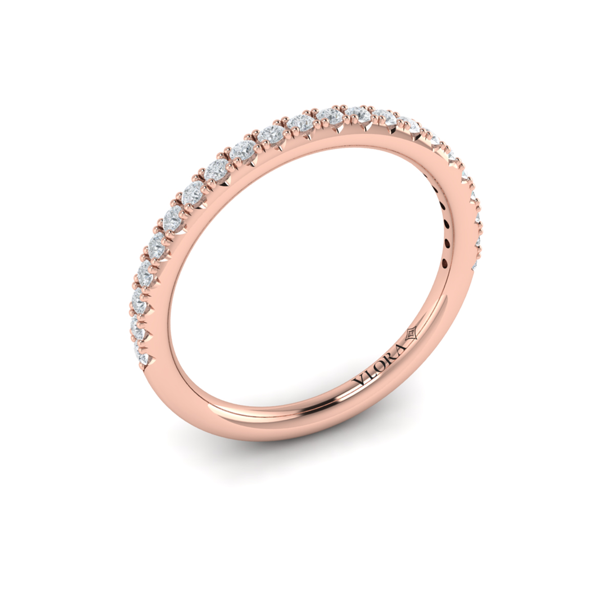 Matching Band for Trio Oval Bezel Engagement Ring