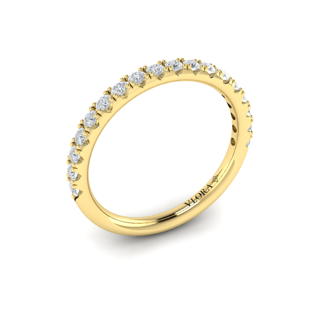 Matching Band for Harmony Trio Halo Engagement Ring