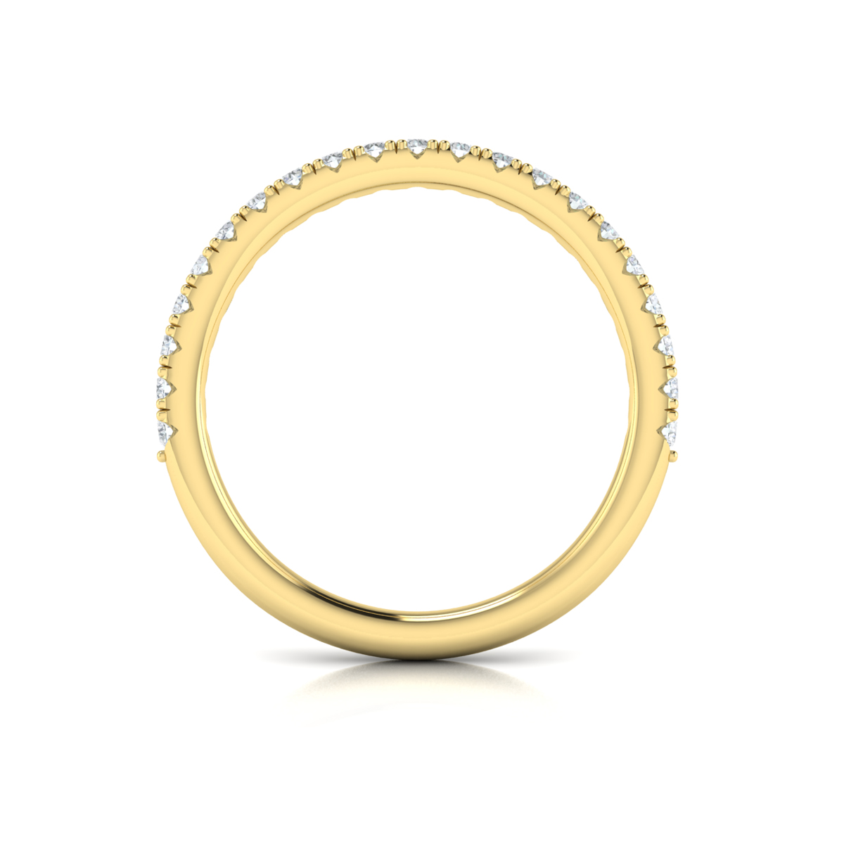 Matching Band for Triple Halo Round Engagement Ring