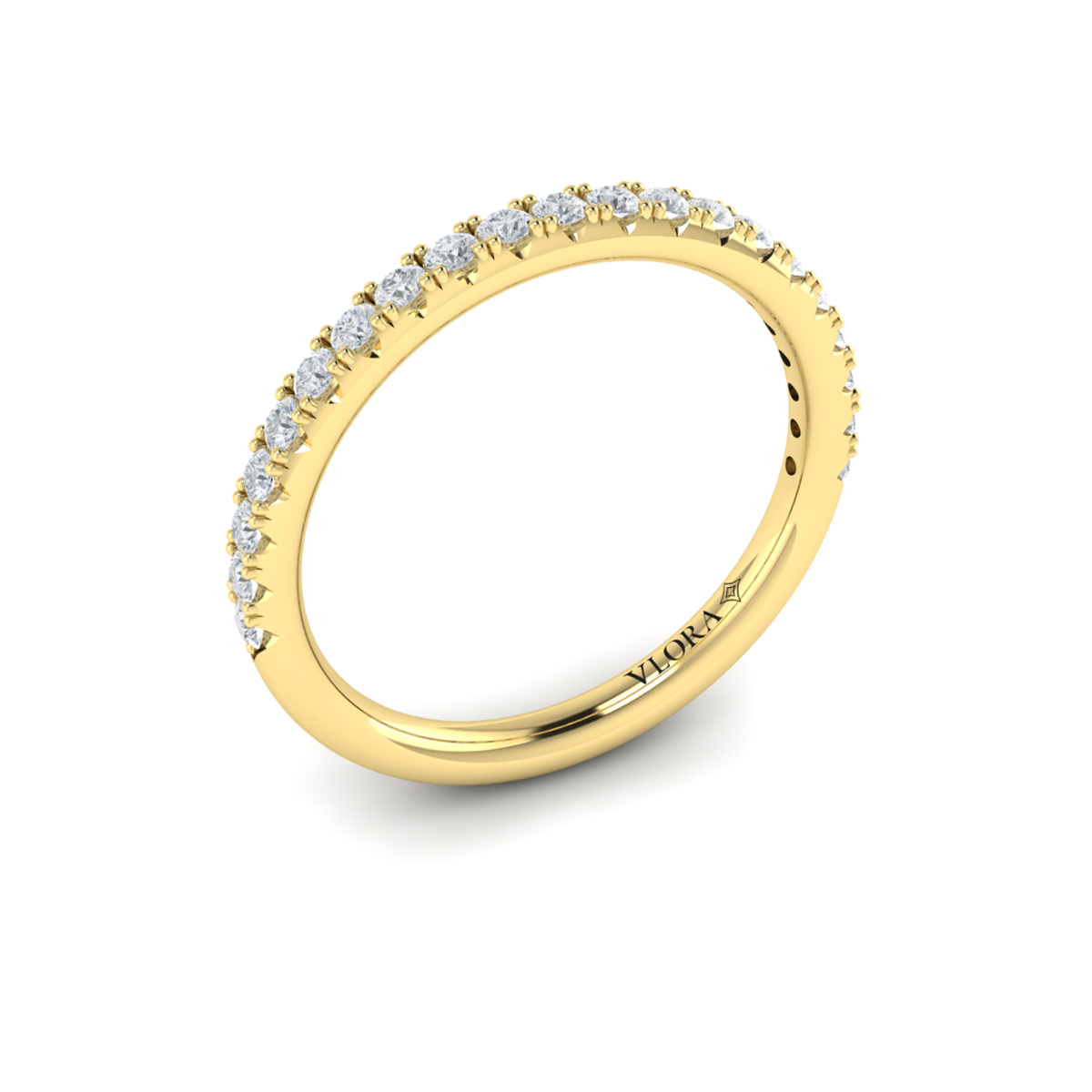 Matching Band for Triple Halo Round Engagement Ring