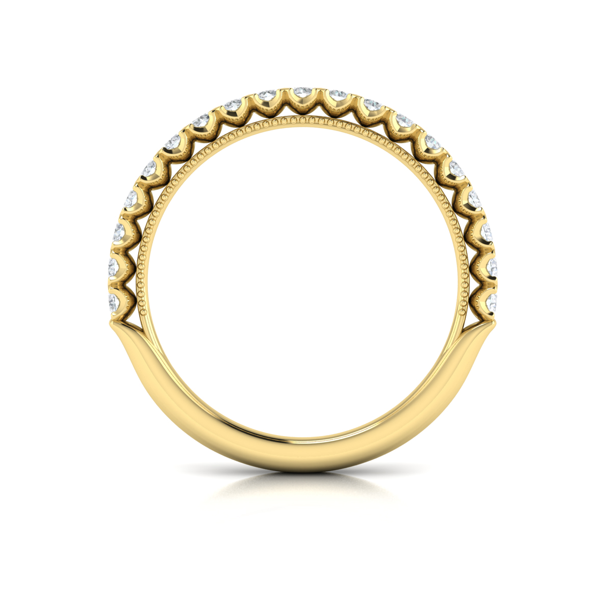 Matching Band for Timeless Pear Halo Engagement Ring
