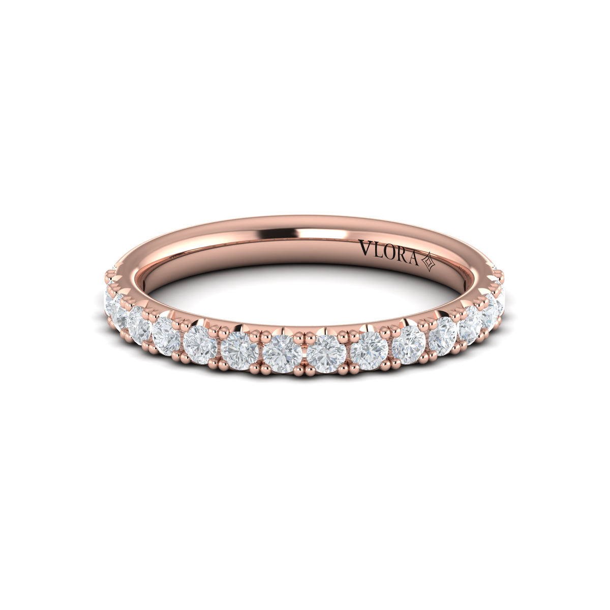 Matching Band for Bloom Halo Round Engagement Ring