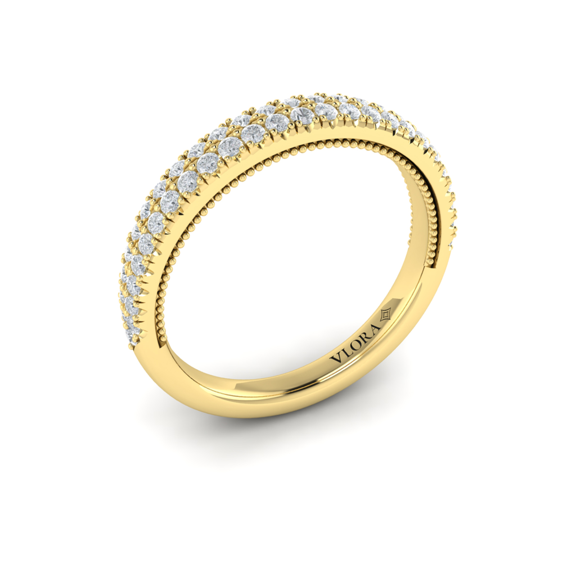 Matching Band for Regal Halo Oval Engagement Ring
