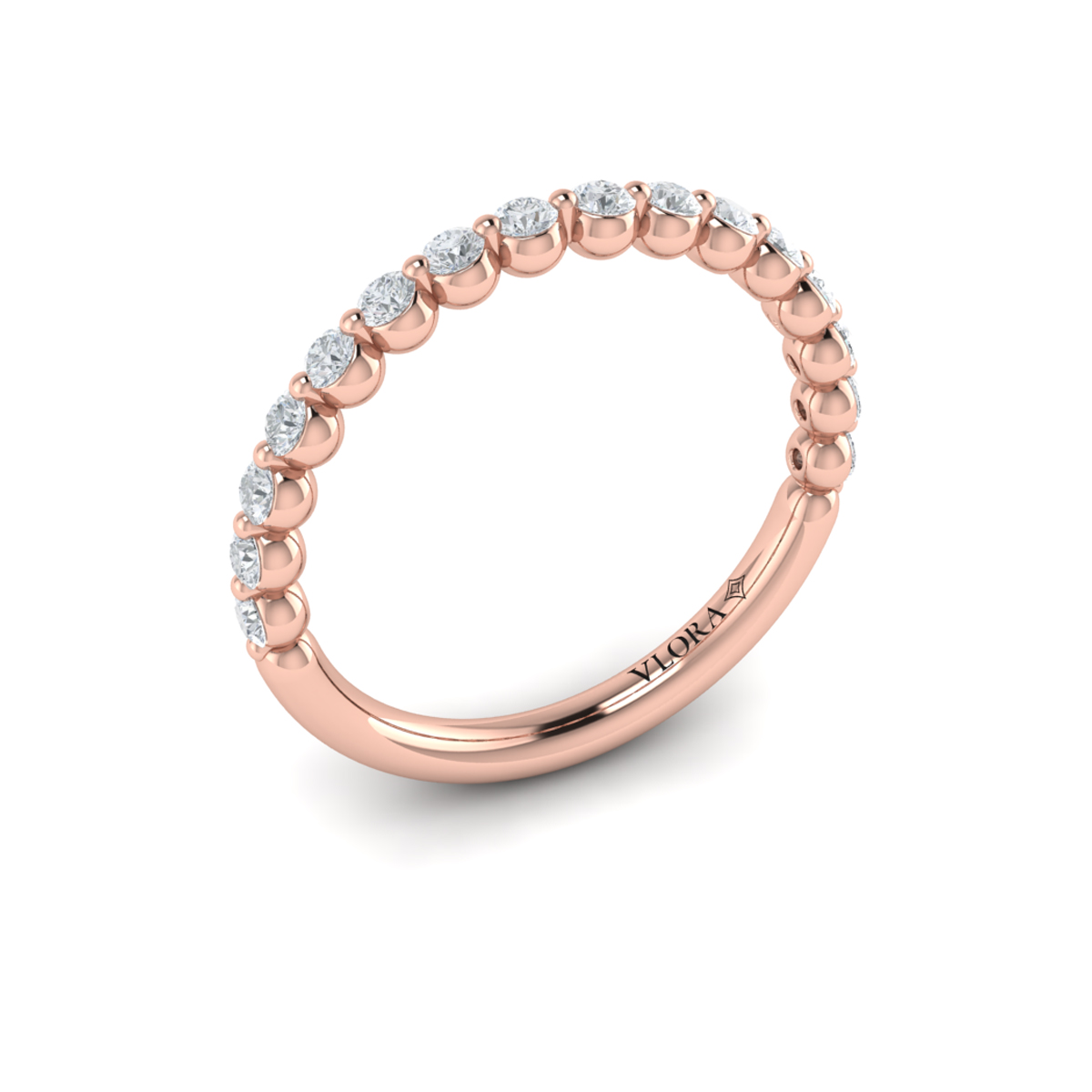 Matching Band for Floating Halo Oval Engagement Ring