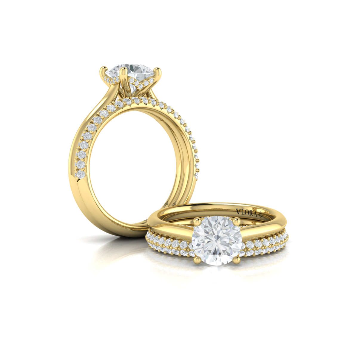 Matching Band for Cathedral Classic Solitaire Engagement Ring