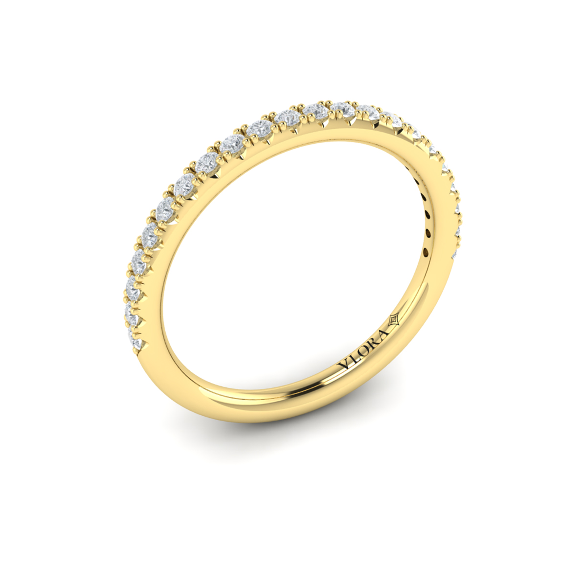 Matching Band for Singular Round Bezel Engagement Ring